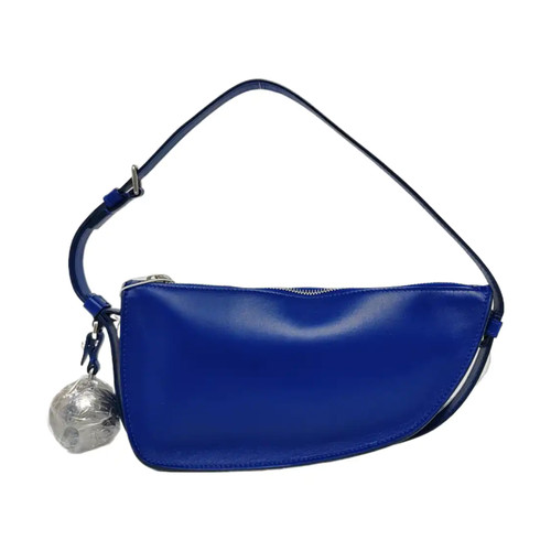 BURBERRY Handbags Suede Blue Free Shipping | Duties Paid