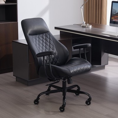 PU Leather Office Chair with Premium Durable Construction, Easy Assembly