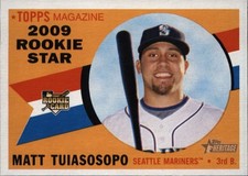 2009 Topps Heritage - Rookie Star Matt Tuiasosopo Seattle Mariners RC Card #136. rookie card picture