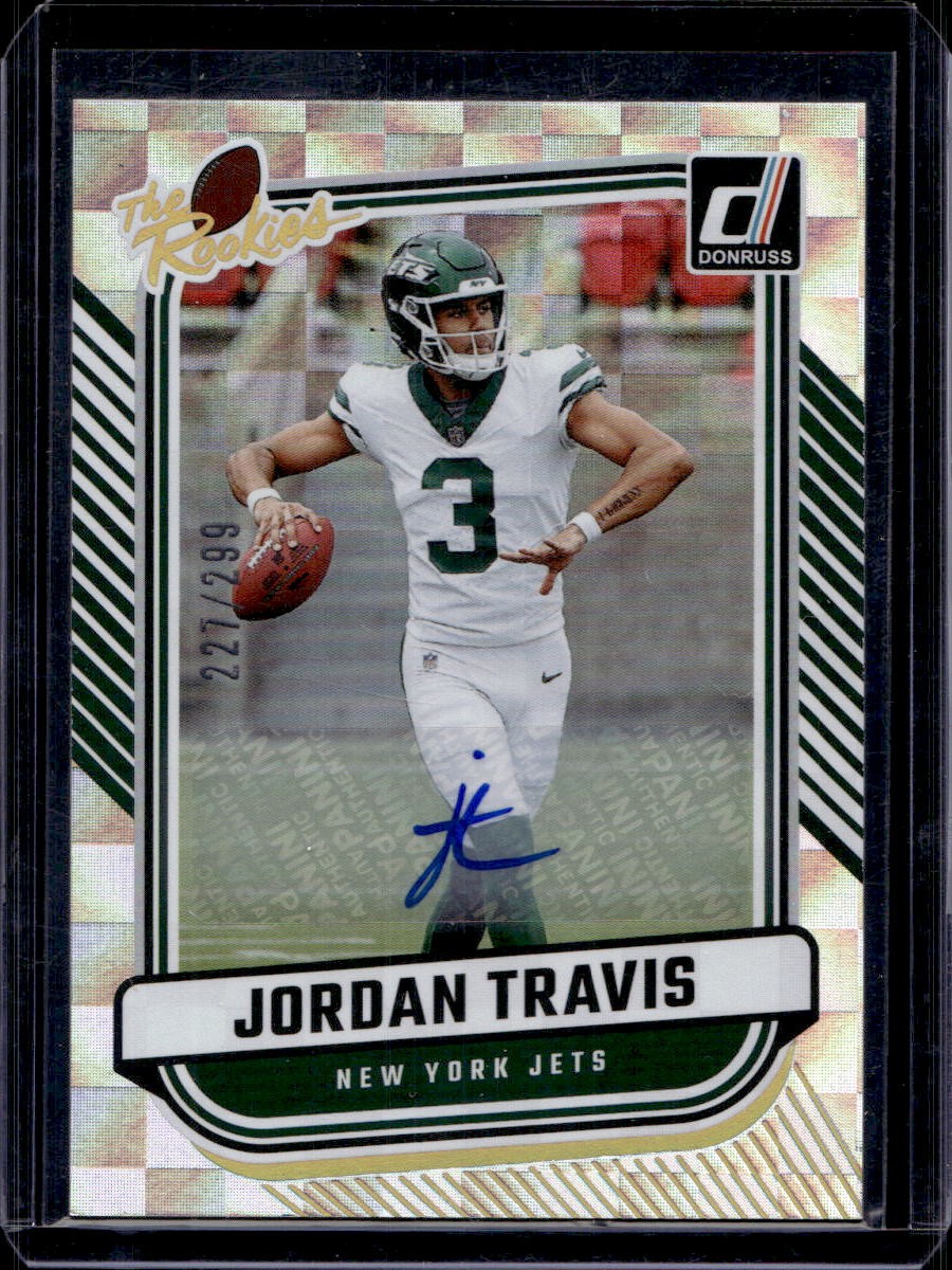 Jordan Travis 2024 Donruss #TR-32 The Rookies Auto /299