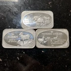 New ListingVintage  1974 USSC The Pronghorn Antelope; Bighorn; Moose 1  Oz 999 Silver Bars