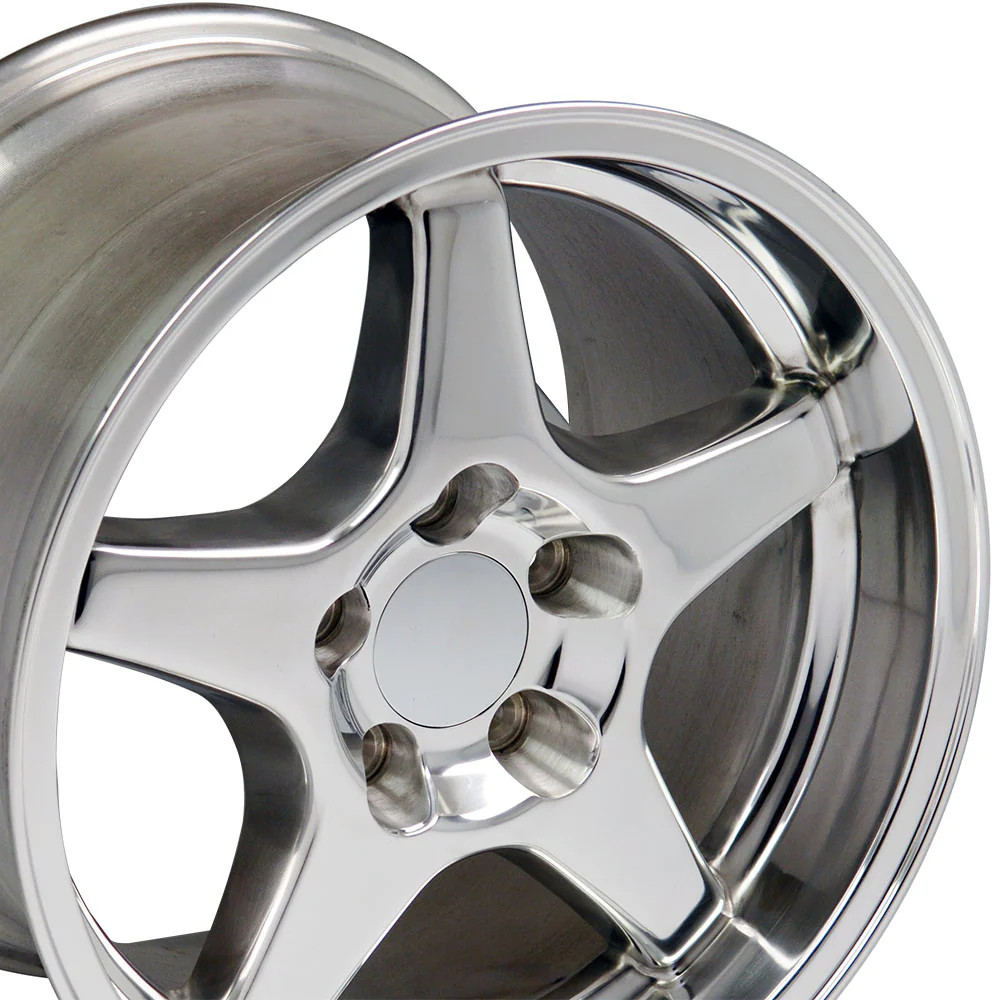 OE Wheels CV01-17110-5475-50P 17" Replica fits Chevrolet Corvette ZR1 Polished