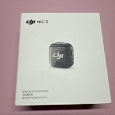 DJI Mic 3 Transmitter Black Mini Wireless Microphone NEW OPEN BOX