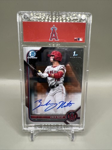 Zach Neto #CDA-ZN 2022 Bowman Draft Chrome Autographs card