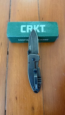 CRKT Squid 2490KS Plain Edge Blade w/ Carry Clip Folding Knife super cool!!!