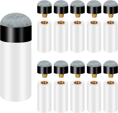 Billiard Queue Spitzen Set 10Er Set für Billard Snooker Pool, 12mm, robust