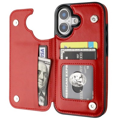 ONETOP with iPhone 17 Wallet Case with , PU Leather Kickstand Card Slots Case...