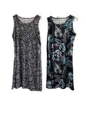 Hawaiian Style Sleeveless Dresses (2) Size Medium Women’s