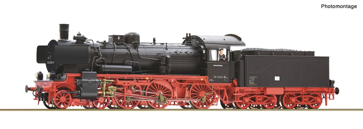 H0 Dampflokomotive 38 2566-8, DR Ep.IV Gleichstrom Roco 7100045