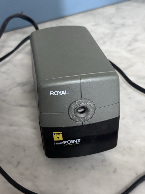 Royal Power Point Electric Pencil Sharpener With Auto Stop Tested Works P3