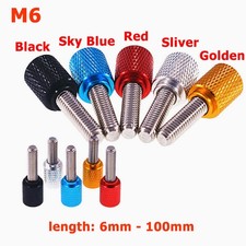 M6 Knurled Thumb Screws Aluminum Alloy Hand Grip Knob  Stainless Steel Screws