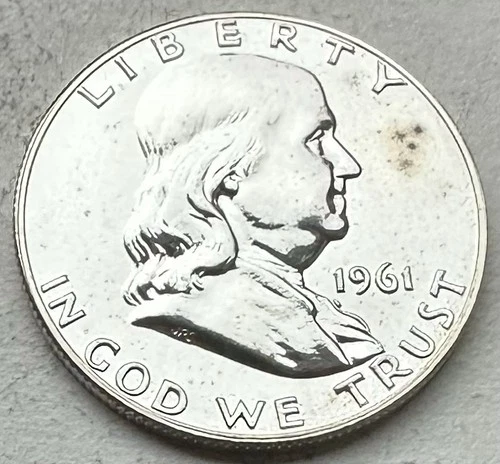 1961 Proof Franklin Half Dollar 90% Silver-INV#8499