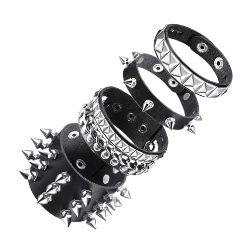 Emo Y2K Indie Grunge Studs Spiked Bracelet Goth Jewelry