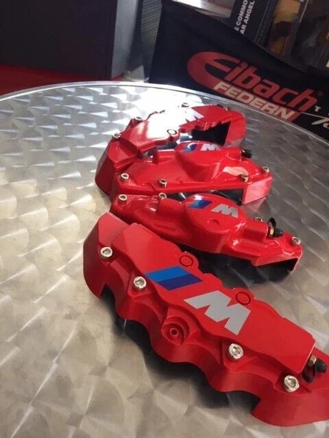 Caches Etriers de Freins BMW M Rouges (Avant et Arriere) 4 pieces - Photo 3/4