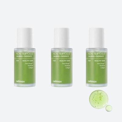 CELIMAX Noni Energy Ampoule 30ml x 3 | Calming + Radiance | K-beauty Skincare