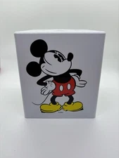 Vintage Walt Disney Classic Mickey Mouse Tissue Box Cover Holder Square Plastic