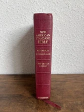 NASB Reference Bible Cambridge Red Letter 1983 Printing Concordance Vintage