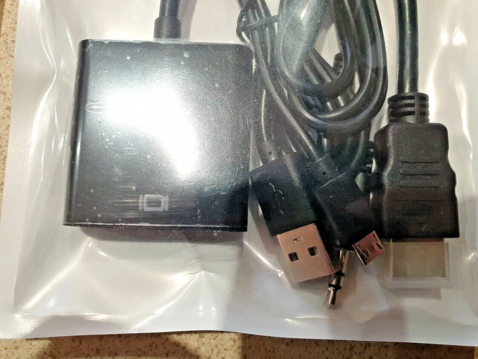 JOB LOT QTY 4 HDMI Male To VGA Female Adapter Converter With Audio for PC TV MON - Image 4 of 4