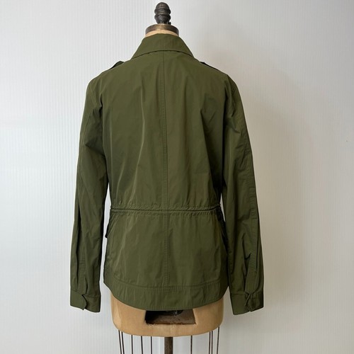 Lauren Ralph Lauren Jacket Women Medium Olive Pocket Zip Military Army Coat Core - Picture 9 of 17