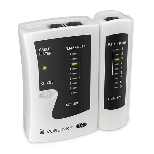 VCELINK GJ468 Network Cable Tester, RJ45 Ethernet Cable Tester PoE for Cat5/Cat