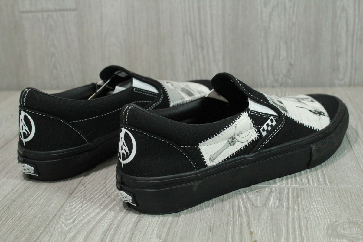 Vans x Sailor Moon Mens Skate Slip On Pretty Guardians shoes Black 