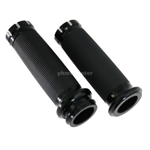 Motorcycle 1" Hand Grips Handle Bar Electronic Throttle Fit For Touring 2008-up - Picture 6 of 10