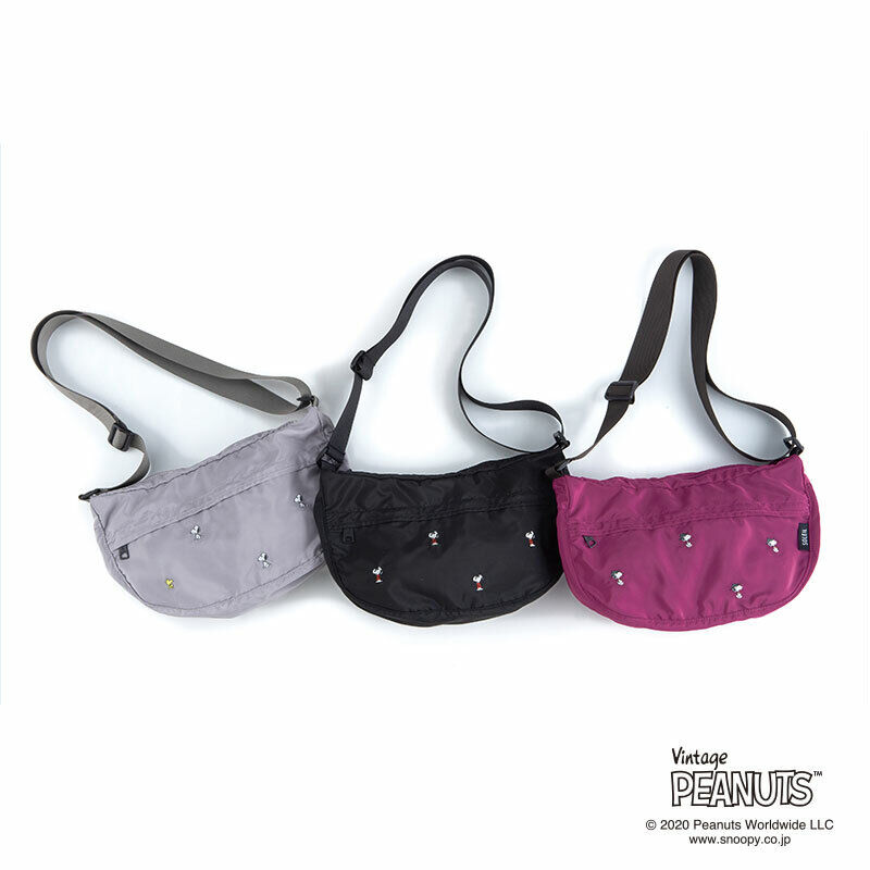 SOLEIL 2020AW Peanuts Snoopy Shoulder Bag with Pocketable SOLEIL 2020AW Peanuts Snoopy Shoulder Bag with Pocketable