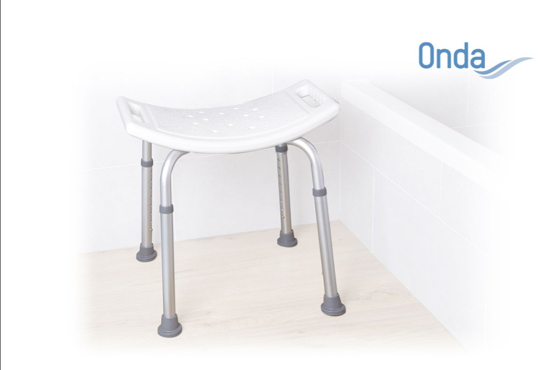 Sedia Sedile per doccia regolabile in altezza Sgabello vasca Piedini antiscivolo
