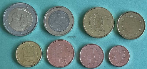 San Marino KMS 8 Euromünzen mit 1 Cent bis 2 Euro Münzen coin Jahr Motiv Wahl - Bild 22 von 22