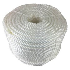 20mm White Polypropylene Rope x 100 Metres, Cheap Nylon Rope, Poly Rope Coils