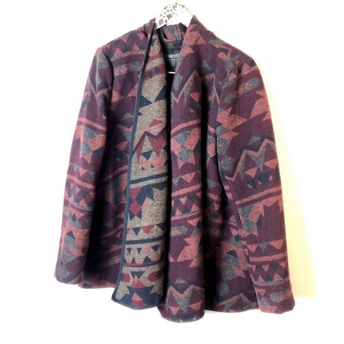 Forever 21 Aztec Knit Jacket - One Size 