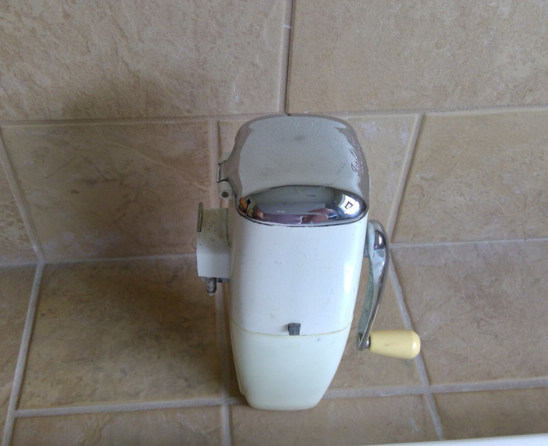 Vintage Ice-o-Mat  hand crank ice crusher by Rival 1950's