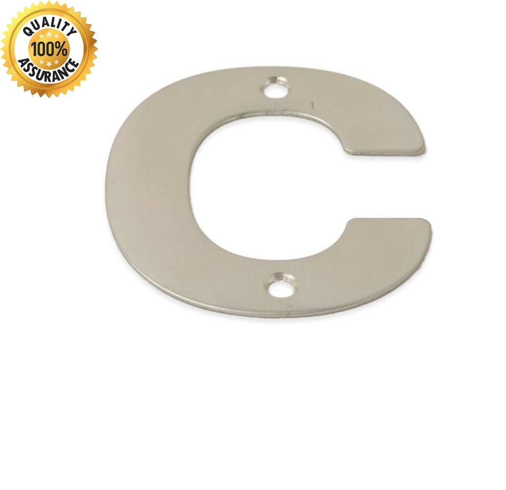 Large Stainless Steel Door Numbers 75mm 3" 150mm 6" Modern House Metal Numerals eBay