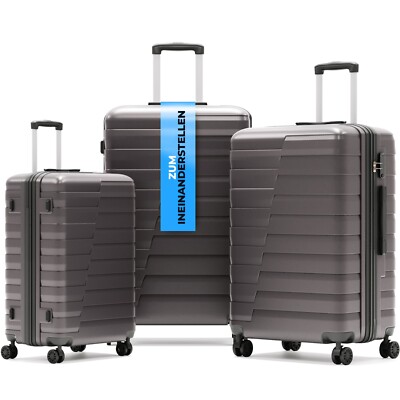 SRK smarTravel Kofferset 3-teilig grau in klein, mittelgroß & groß