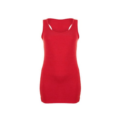 LADIES WOMENS NEW VISCOSE LYCRA RACER BACK BODYCON MUSCLE BACK GYM VEST UK 8 -18 - Picture 8 of 11