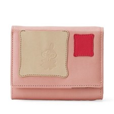 MOOMIN patchwork Bi-fold wallet Pink Little My Japan limited New