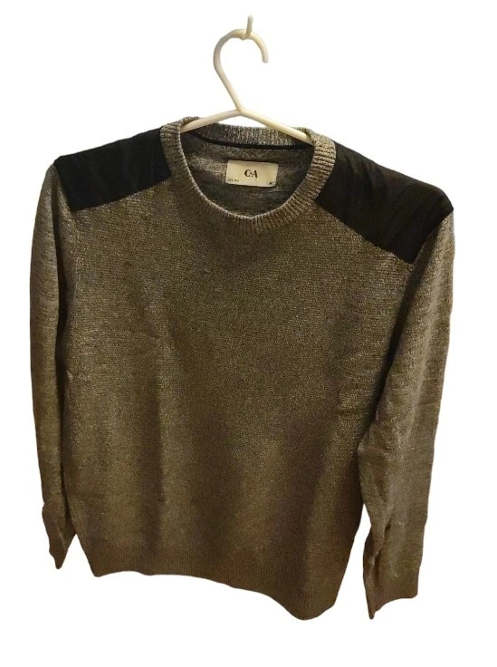 28-UV 💫 Pullover Strickpullover M 48-50  Pulli Sweater Klassisches Grau stilvol - Bild 4 von 4