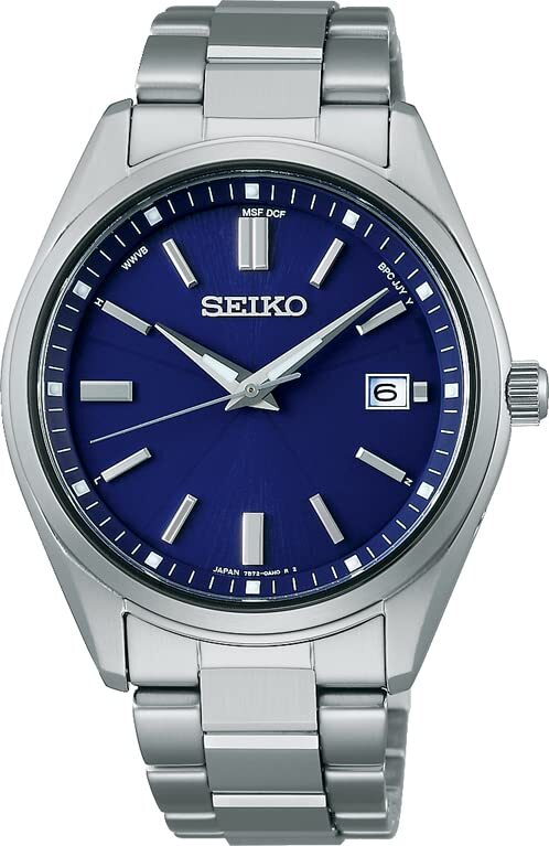 Pre-owned Seiko Selection Sbtm321 Blue Dial Solar Atomic Radio Men Watch Made In Japan
