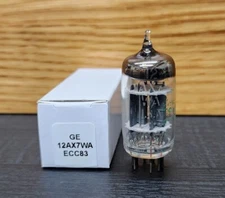 1-GE 12AX7WA ECC83 12AX7 WA Vacuum Tube Tested