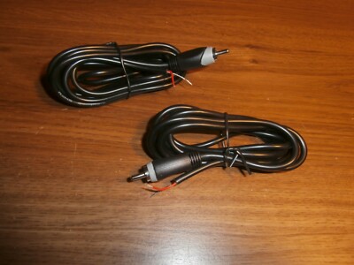 LOT/2 RCA MALE TO TINNED STRIPPED BARE ENDS 6FT CABLE FOR SPEAKER SUBWOOFER,NEW