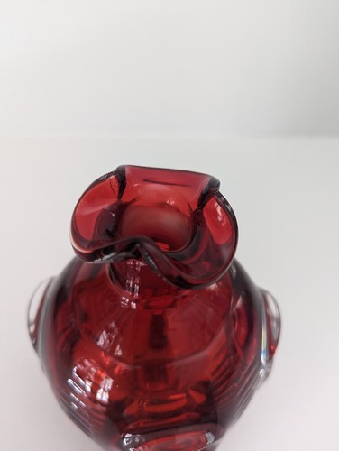 Bo Borgstrom Sweden Hand Blown Art Glass Vase Decanter 6 1/2" Tall - Picture 5 of 7