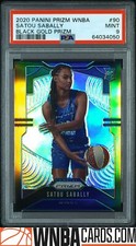 2020 Panini Prizm Wnba Satou Sabally Black Gold Prizm PSA 9 #90