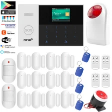 O10 WiFi Cloud APP GSM Wireless Tuya DIY Home Security Alarm System+Strobe Light