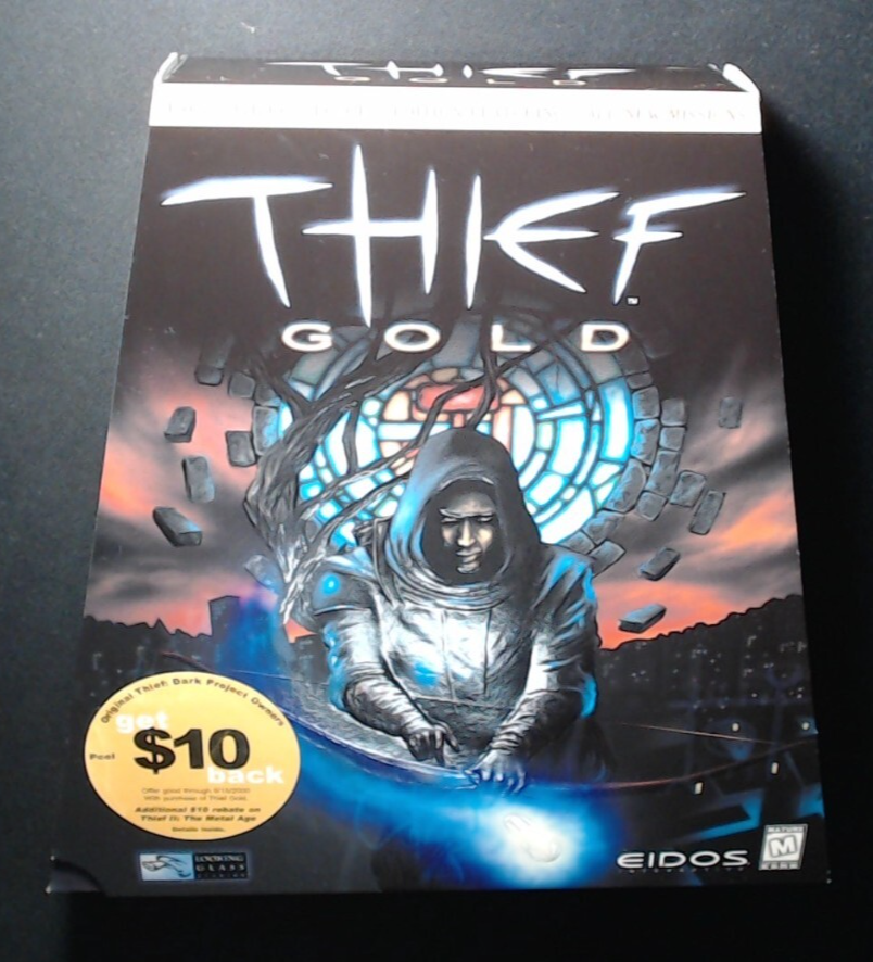 THIEF GOLD TRAPEZOID BOX COLLECTORS EDITION PC EIDOS 1998 Partial
