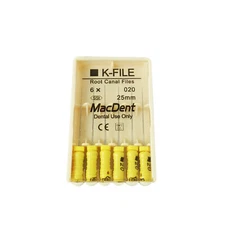 MacDent Dental Endo Root Canal File Hand Use K-Files Stainless Steel 21mm/25mm