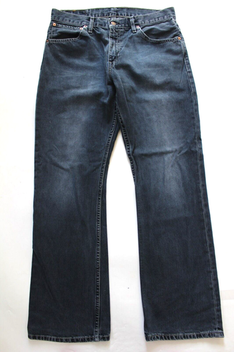 Levi's 507 Herren Jeans Slim Bootcut W34 L32 Dunkelblau Selten Auslaufmodell LEVH428 - Bild 3 von 11