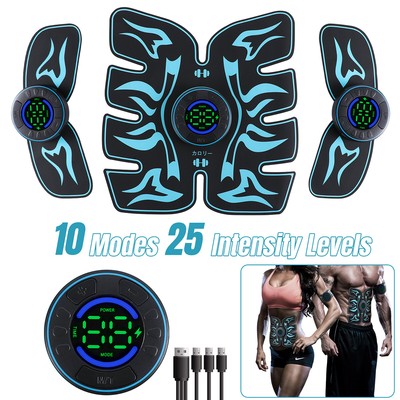 EMS Abdominal Muscle Trainer Stimulator Toner Fitness Binder Workout Gym Belt US