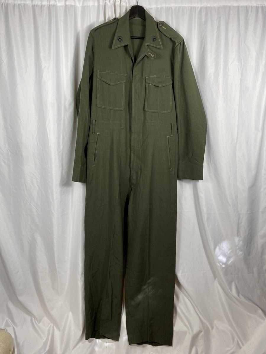 Original WWII USMC Marine Corp Gaberdine Flight Suit Coverall | eBay