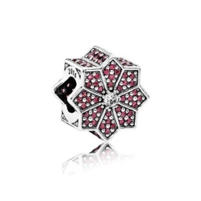 PANDORA 2016 Ltd Ed Christmas Red Poinsettia HOLIDAY poinsetta