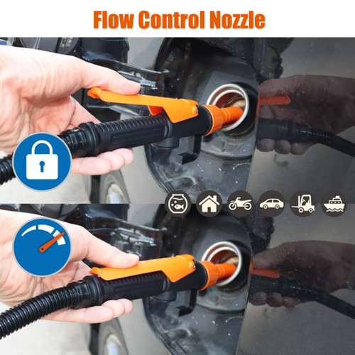 Portable Powered Battery Liquid Transfer Pump 2.2 GPM for Gasoline Diesel Fuel - Picture 3 of 11